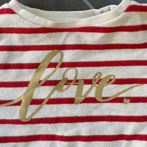 Peek Kids “Love” Sweatshirt, size 2T